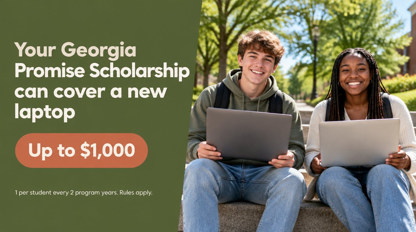 Georgia Promise Scholarship can cover a new laptop, up to $1,000, one per student every two program years